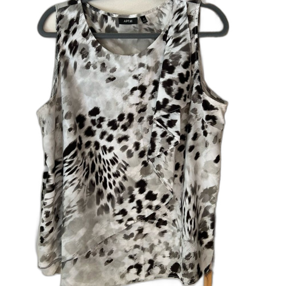 Apt. 9 Women's Size XL Sleeveless Animal Print Blouse - Picture 1 of 6